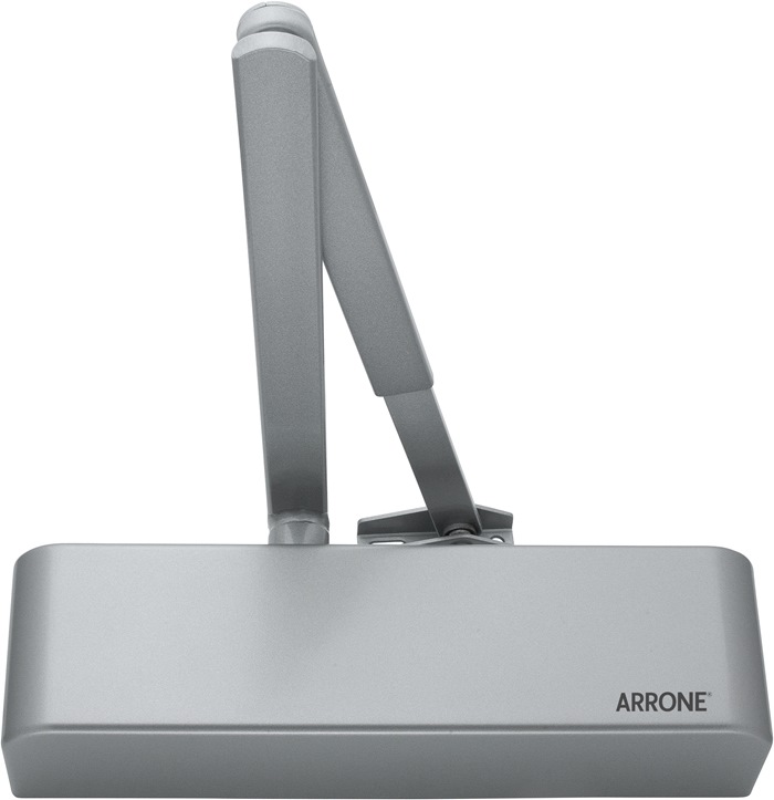 ARRONE AR1500-SE/SE slimline dørlukker sølvfarvet - 80 kilo / 1100mm dørbredde - DB 2440045