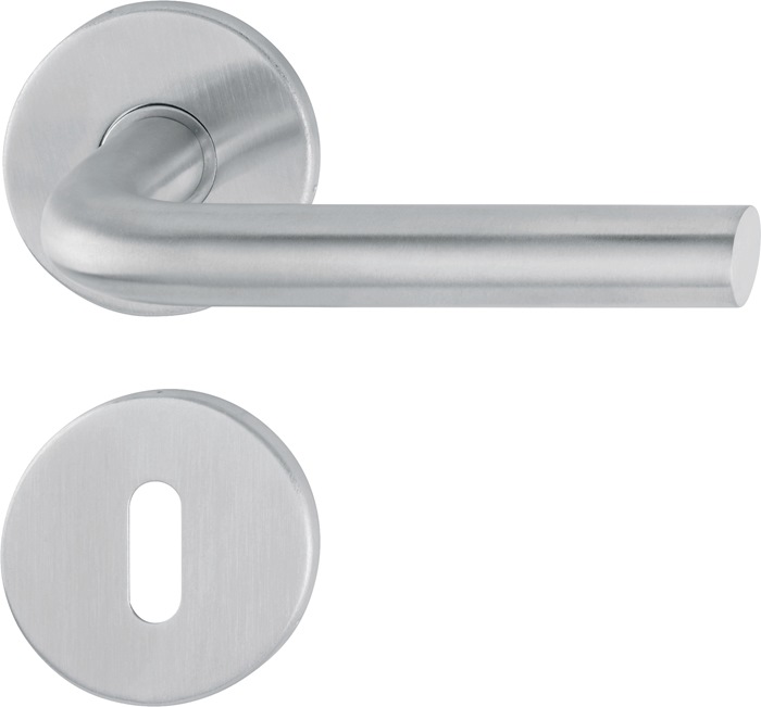 ARRONE dørgrebssæt - serie L-shape - rustfrit stål AiSi 304 komplet for indvendige døre - DB 2492292