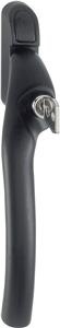 HOPPE 0710EVKS/6 F9714M matsort - paskvil-/vinduesgreb espag med trykcylinder - 7/58mm - Venstre - 