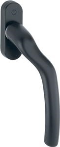 HOPPE 0710LVK/U71Z mini Tokyo vinduesgreb, F9714M matsort, HØ, 7/63mm, 5,5mm styretappe - DB 2272721 (tidl.11753316)