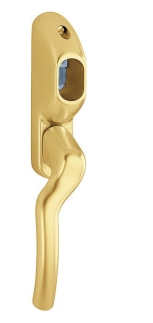 HOPPE 0710VK/93S Tokyo paskvil-/terrassedørsgreb for oval cylinder, F3 guldeloxeret, VE, 7/110mm