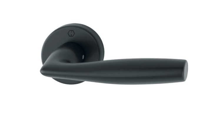 HOPPE 1515/42FI Vitoria dørgreb "One-fit", F9714M matsort., med Kvik-stift, 58-86mm, DIN/SIS underdele - DB 2354154