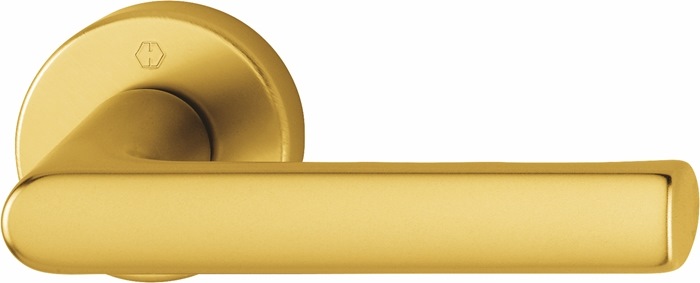 HOPPE 1700/42FI Hamburg dørgreb "One-fit", F3 guldeloxeret., med Kvik-stift, 58-86mm, DIN/SIS underdele - DB 2378588