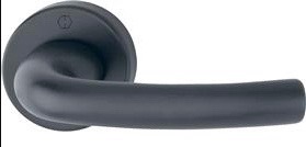 HOPPE 1710/42FI Tokyo dørgreb "One-fit", F9714M matsort alu., med Kvik-stift, 56-86mm, DIN/SIS underdele - DB 2048763