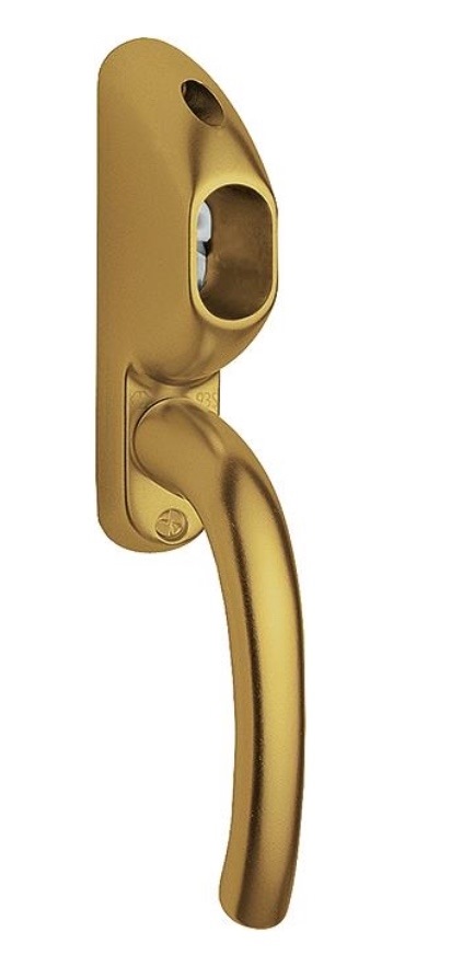 HOPPE 1710RH/93S Tokyo paskvil-/terrassedørsgreb for oval cylinder, F4 bronzeeloxeret, LIGE, 7/110mm