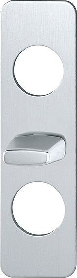 HOPPE 2910 langskilt F1 sølveloxeret for ASSA 2000, indvendig side med vrider - DB - BK