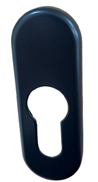 HOPPE 49PNS PZ cylinderafdækning - for indvendig side, F9714M matsort, c/c 63mm