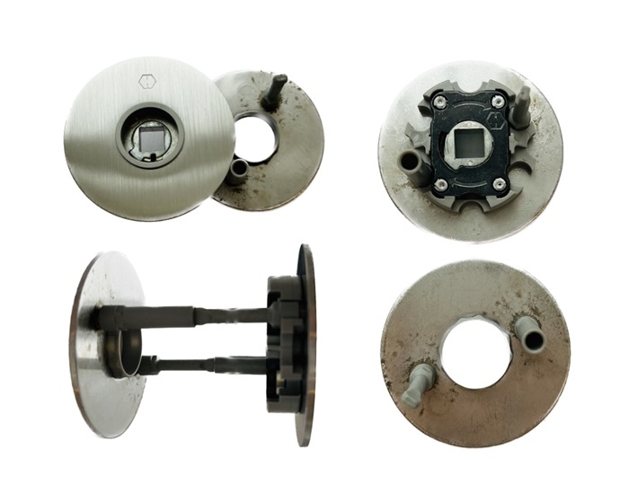 HOPPE E849FI grebsrosette F69 rustfrit stål for Kvik-stift Plus
