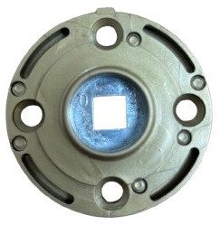 HOPPE K-RFL underdel for 42K grebsrosette - DIN C/C 38mm - integreret returfjeder, F1504 guldeloxeret 
