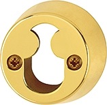 HOPPE M59F indvendig 11mm Rokoko cylinderring, F77-R Resista poleret messing - DB 2358276