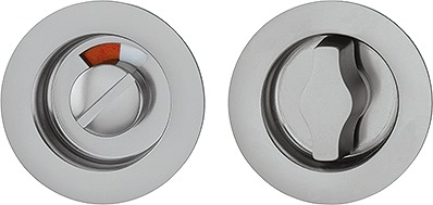 HOPPE Skydeskål model 499, toiletbesætning med rød/hvid indikator, F9 ståleloxeret alu., Ø52mm - DB 2377855