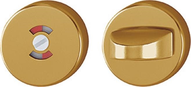 HOPPE Toiletbesætning, F4 Bronzeeloxeret alu., m. rød/hvid indikator - DB 2267492