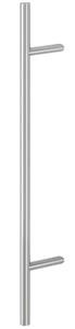 HOPPE bøjlegreb design E5012 - Ø30mm - 1000/700mm - med skrå ben - F69 børstet rustfrit stål