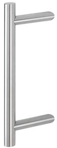 HOPPE bøjlegreb design E5012 - Ø30mm - 400/300mm - med skrå ben - F69 børstet rustfrit stål	