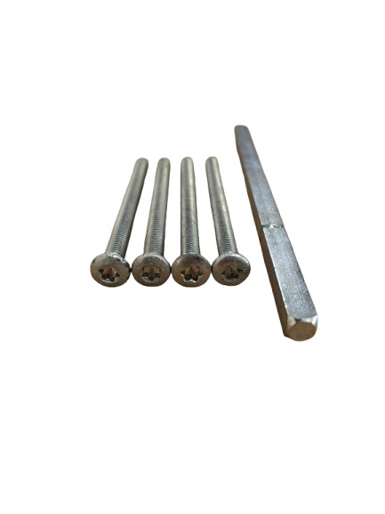 HOPPE brudstift (løs) 140mm + 4 stk. M6x80mm skruer for 3900NS