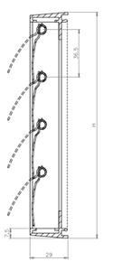 Renson pressure relief / tumbler aftræk gitter. 210x210mm i STR9005 sortlakeret aluminium med tekstur overflade