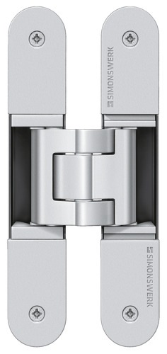 Simonswerk TECTUS TE 240 3D, op til 60 kg. (pr. par), stainless steel look, SW126, enkelvis