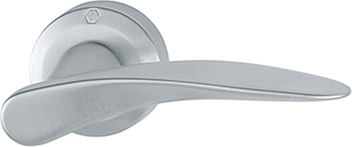 UDGÅET!!! HOPPE M1603/23FI Rodos for facadedør, F41-R satineret krom Resista, Kvik-stift funktion, TS55-65mm 
