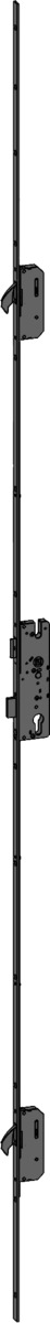 Winkhaus STV-FG25360-1 LO1/50 92/8 M2 Højre PAL MC Dørlås - falle/rigle dorn 50 - 2 kolver - 25mm stolpe - alm udgave